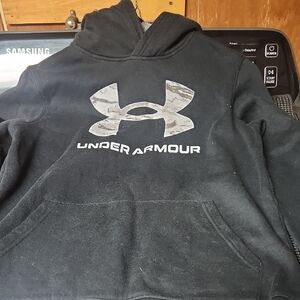 Under Armour Black Hoodie with Camo Logo